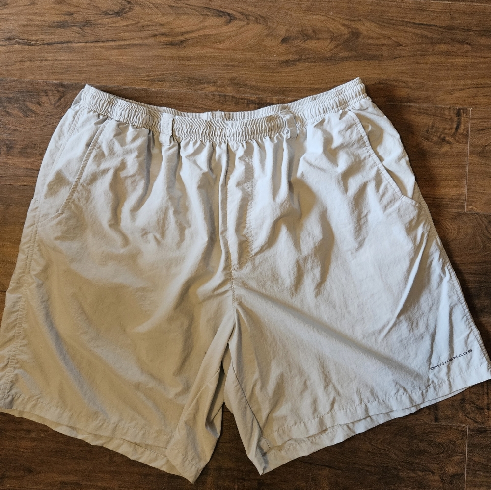 Big Mens Columbia PFG Omni-Shield Shorts 2X Gray Fishing Camping Hiking  #18